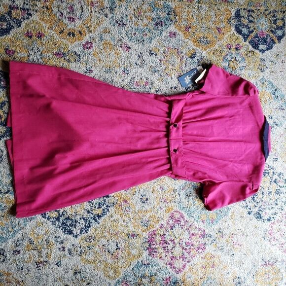 VINTAGE Damon II pink dress size 14 - Picture 12 of 16